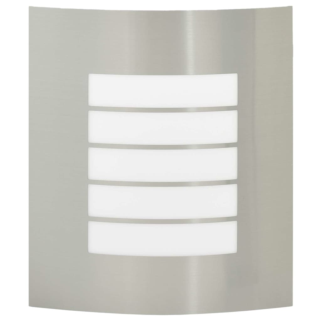 vidaXL Zewnętrzna lampa ścienna Srebrny 23.5 x 9 x 26 cm