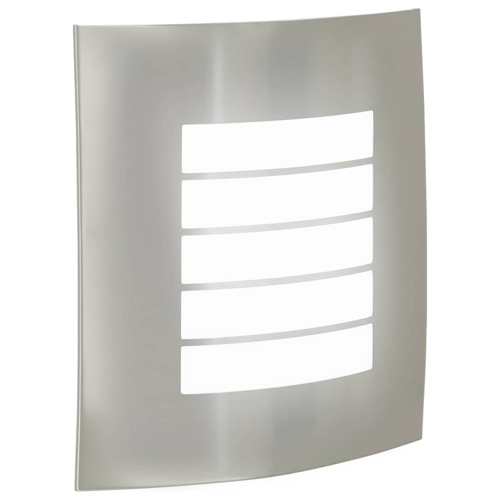vidaXL Zewnętrzna lampa ścienna Srebrny 23.5 x 9 x 26 cm