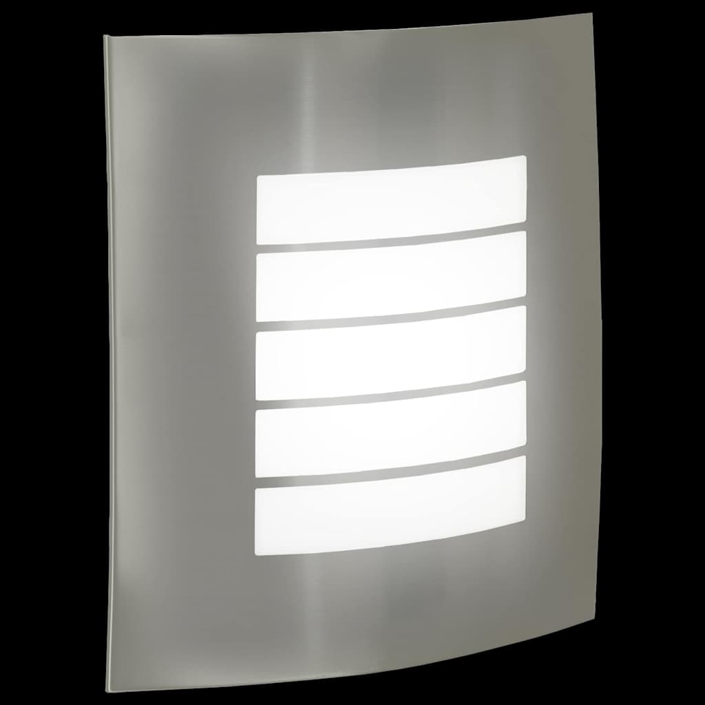 vidaXL Zewnętrzna lampa ścienna Srebrny 23.5 x 9 x 26 cm