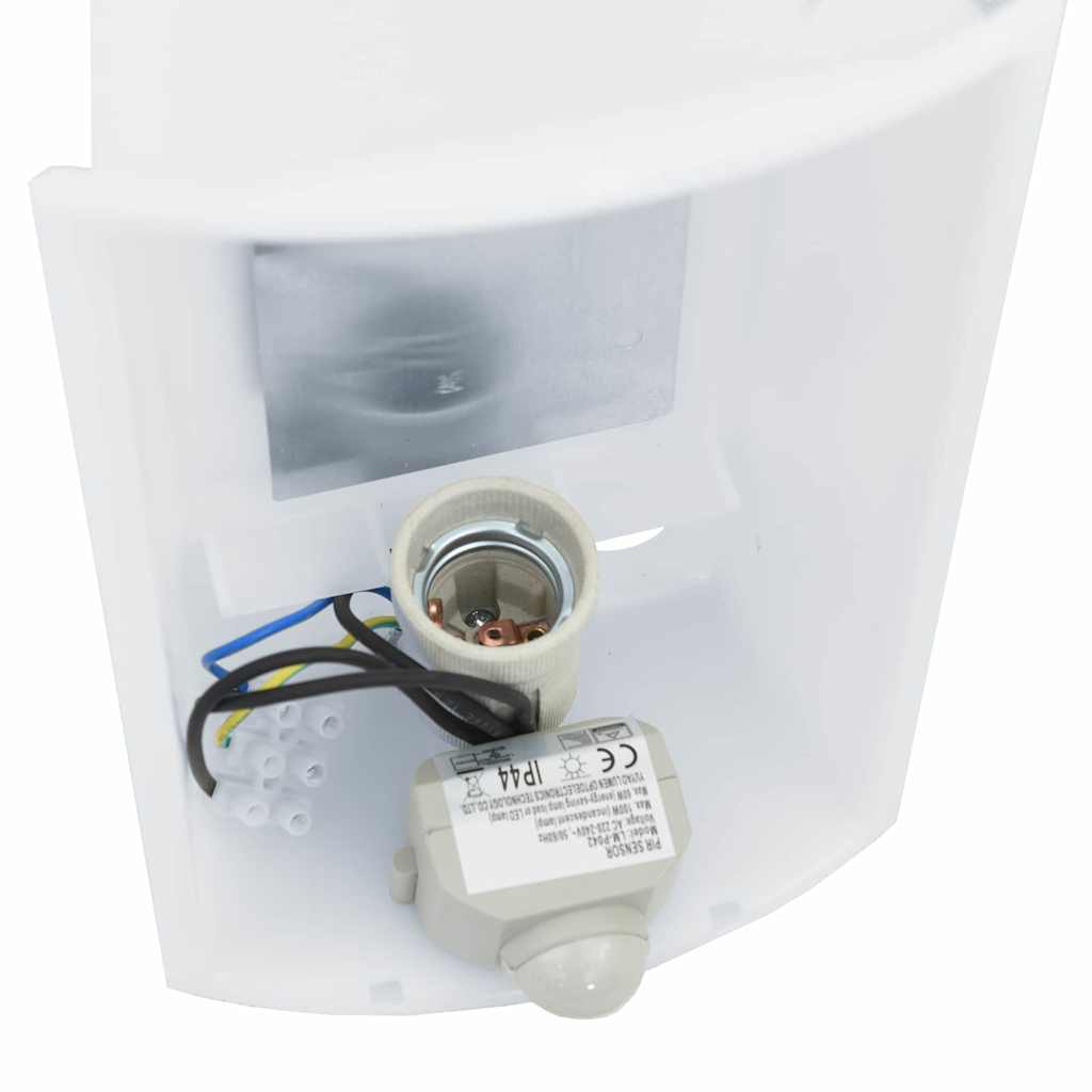 vidaXL Zewnętrzna lampa ścienna Srebrny 23.5 x 9 x 26 cm