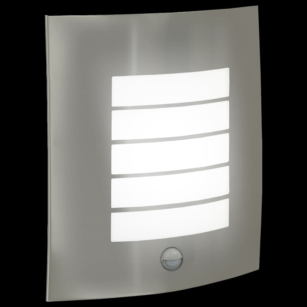 vidaXL Zewnętrzna lampa ścienna Srebrny 23.5 x 9 x 26 cm