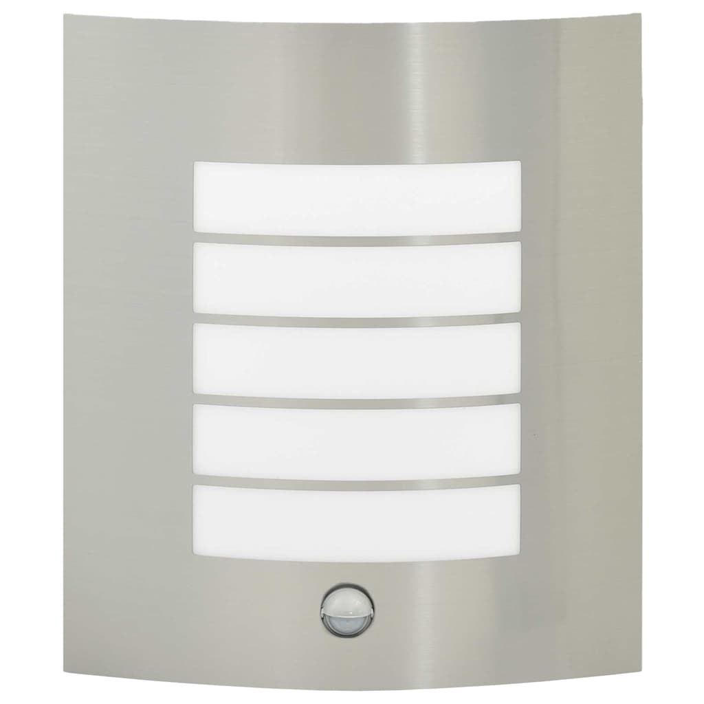 vidaXL Zewnętrzna lampa ścienna 2 pcs Srebrny 23.5 x 9 x 26 cm