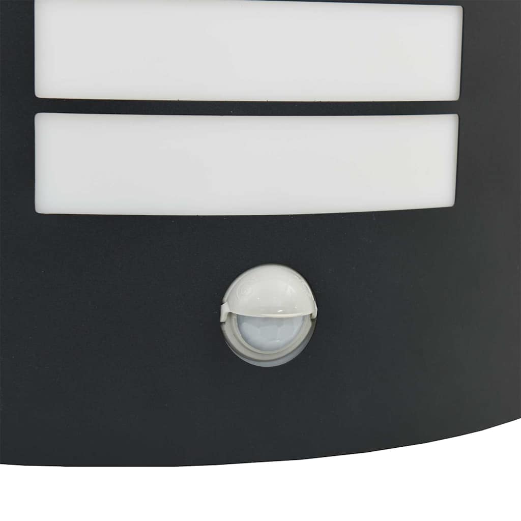 vidaXL Zewnętrzna lampa ścienna Czarny 23.5 x 9 x 26 cm