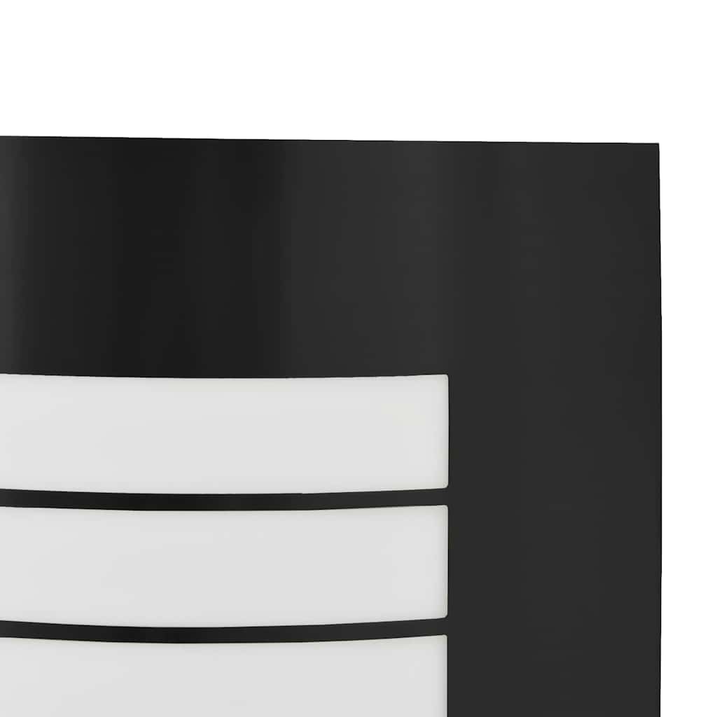 vidaXL Zewnętrzna lampa ścienna 2 pcs Czarny 23.5 x 9 x 26 cm