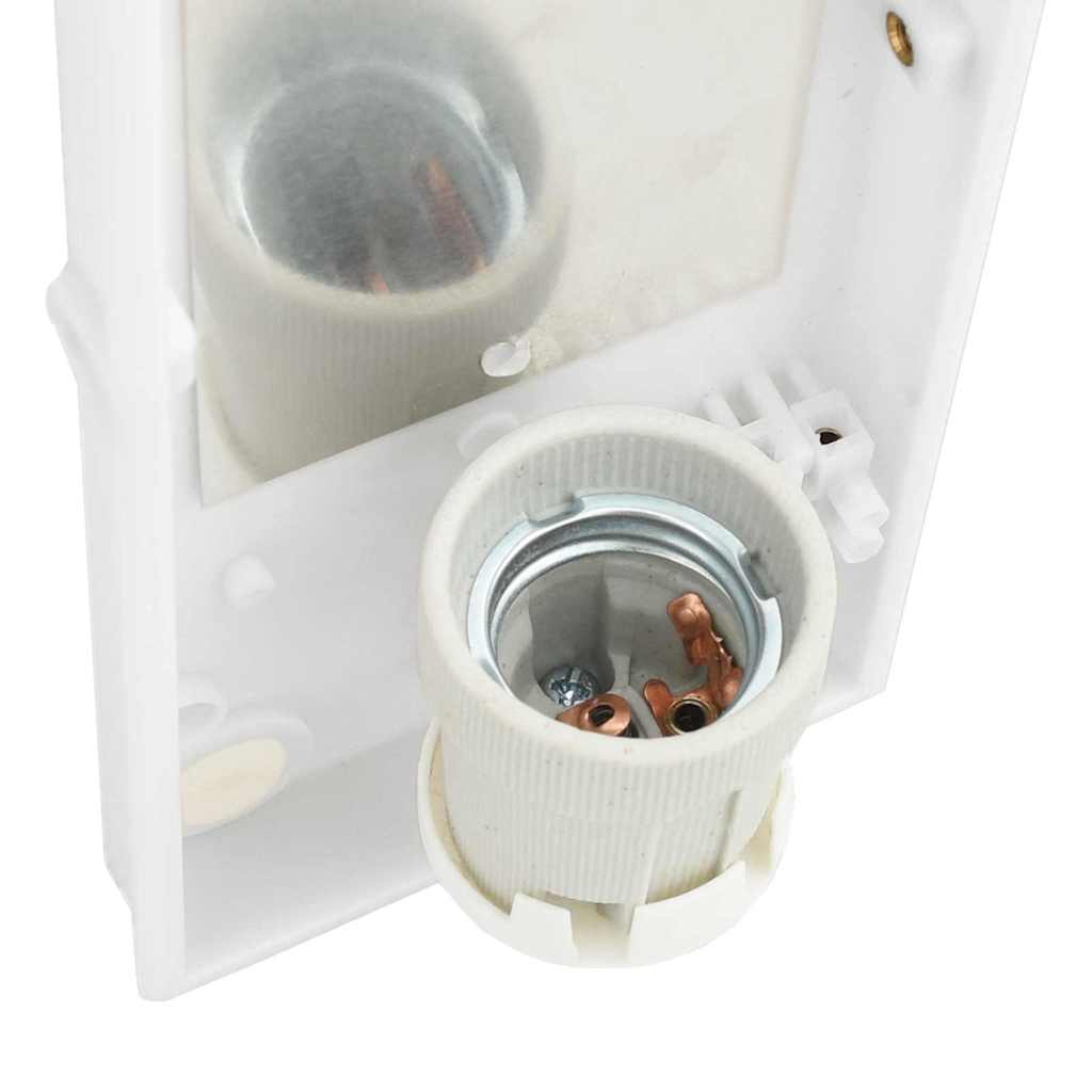 vidaXL Zewnętrzna lampa ścienna 2 pcs Srebrny 32 x 10 x 10 cm