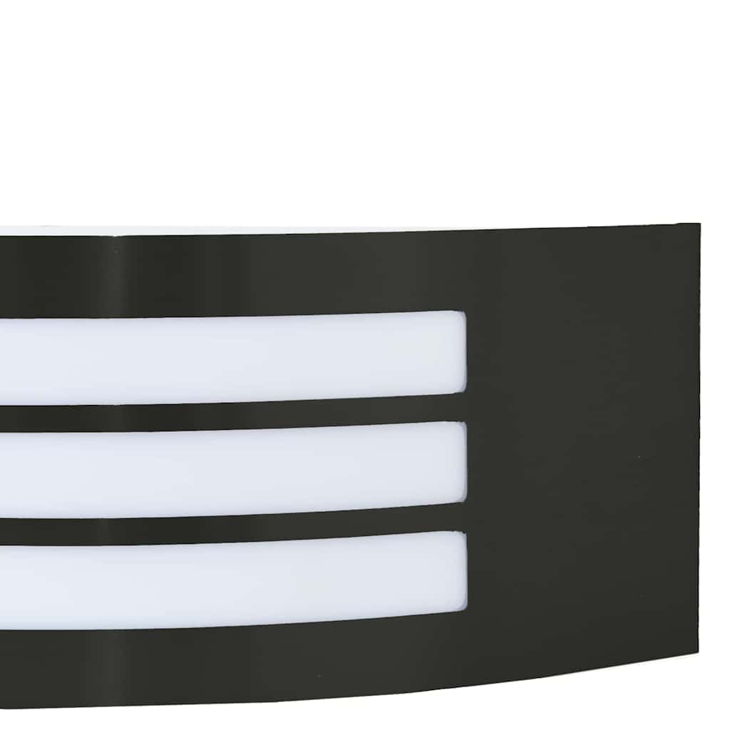 vidaXL Zewnętrzna lampa ścienna Czarny 32 x 10 x 10 cm