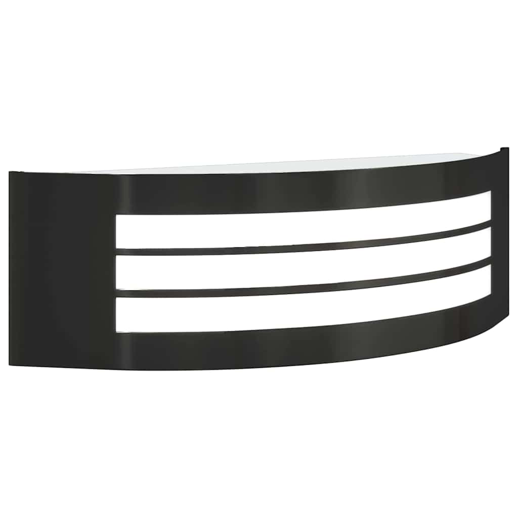 vidaXL Zewnętrzna lampa ścienna 2 pcs Czarny 32 x 10 x 10 cm
