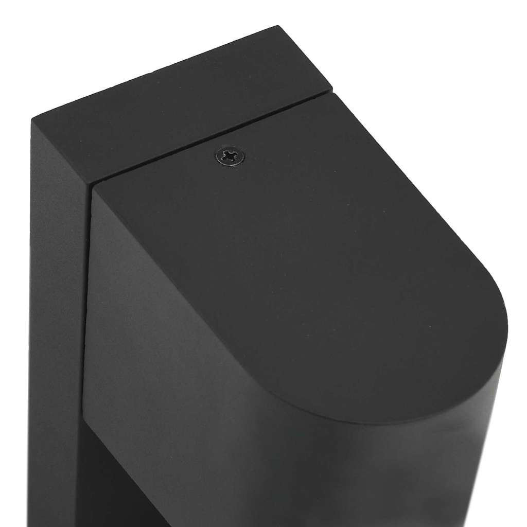 vidaXL Zewnętrzna lampa ścienna 2 pcs Czarny 12 x 7 x 15 cm