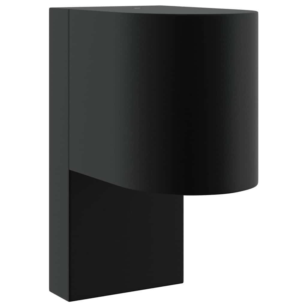 vidaXL Zewnętrzna lampa ścienna 2 pcs Czarny 12 x 7 x 15 cm