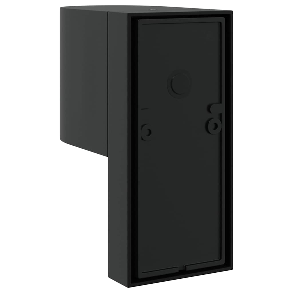 vidaXL Zewnętrzna lampa ścienna 2 pcs Czarny 12 x 7 x 15 cm