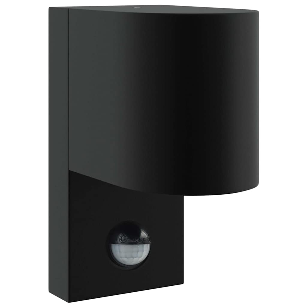 vidaXL Zewnętrzna lampa ścienna 2 pcs Czarny 12 x 7 x 15 cm