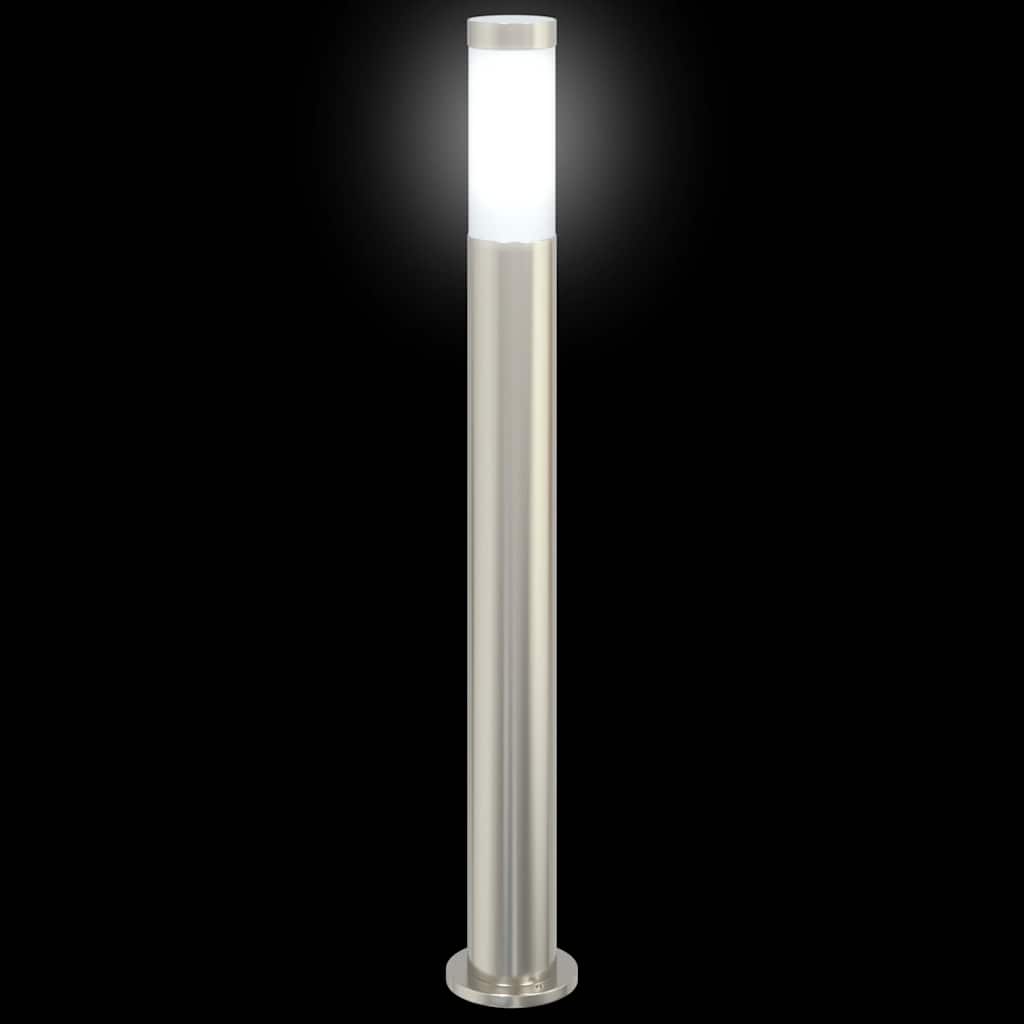 vidaXL Słupki oświetleniowe 3 szt. 80 cm Stal nierdzewna IP44