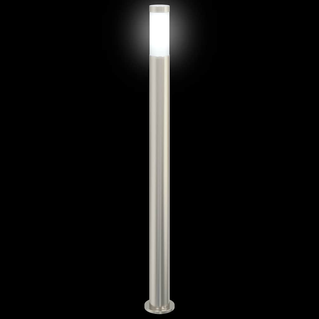 vidaXL Słupki oświetleniowe 3 szt. 110 cm Stal nierdzewna IP44