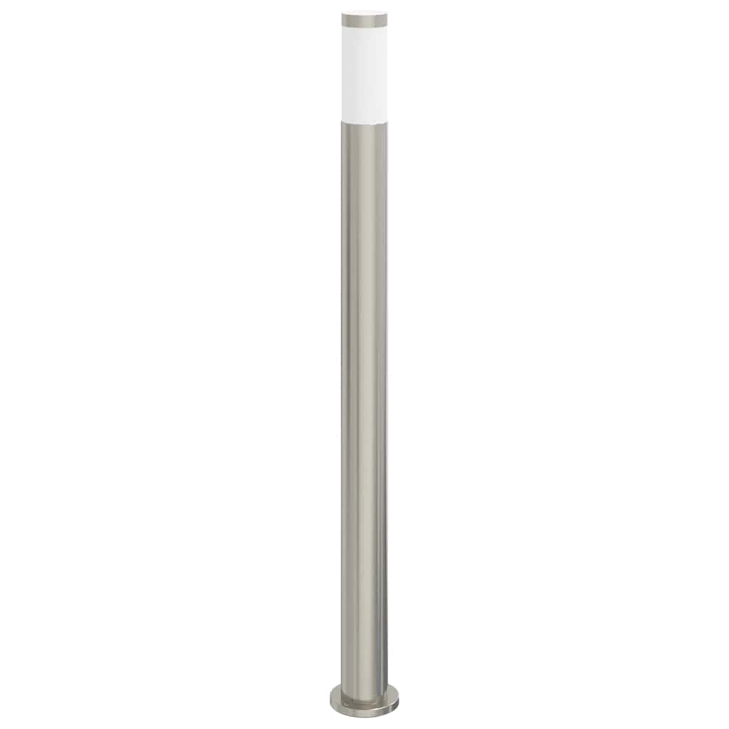 vidaXL Słupek oświetleniowy z czujnikiem 110 cm, stal nierdzewna IP44