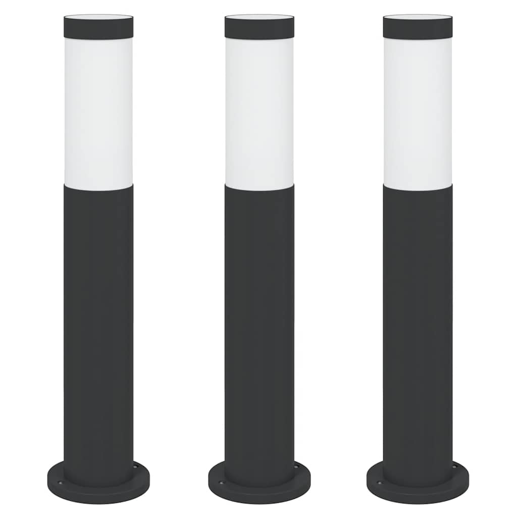 vidaXL Słupki oświetleniowe 3 szt. 50 cm Stal nierdzewna IP44