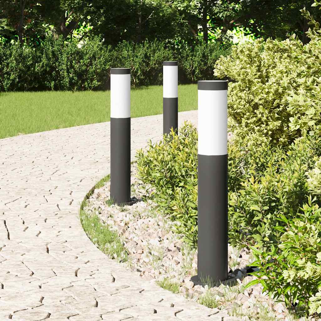 vidaXL Słupki oświetleniowe 3 szt. 50 cm Stal nierdzewna IP44