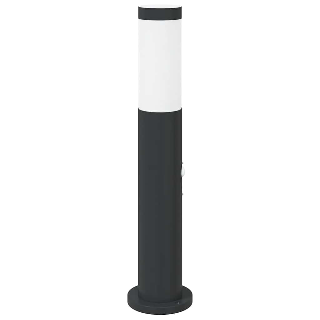 vidaXL Słupek oświetleniowy z czujnikiem 50 cm, stal nierdzewna IP44