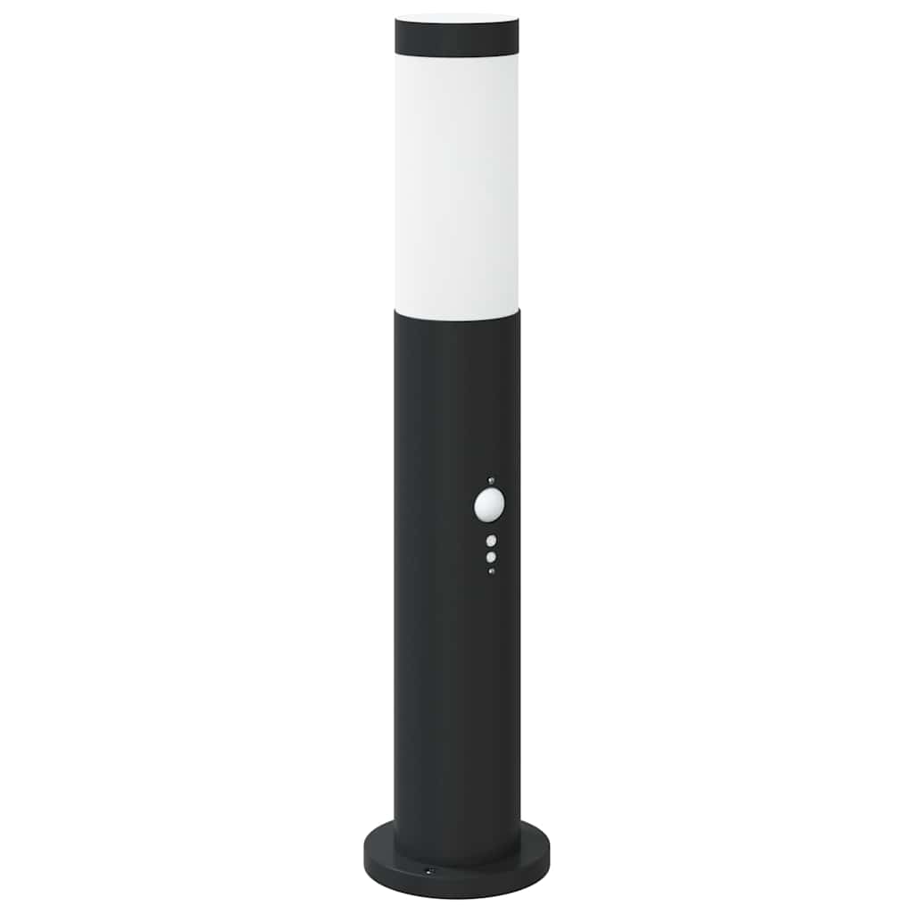 vidaXL Słupki oświetleniowe z czujnikiem 3 szt. 50 cm Stal nierdzewna IP44