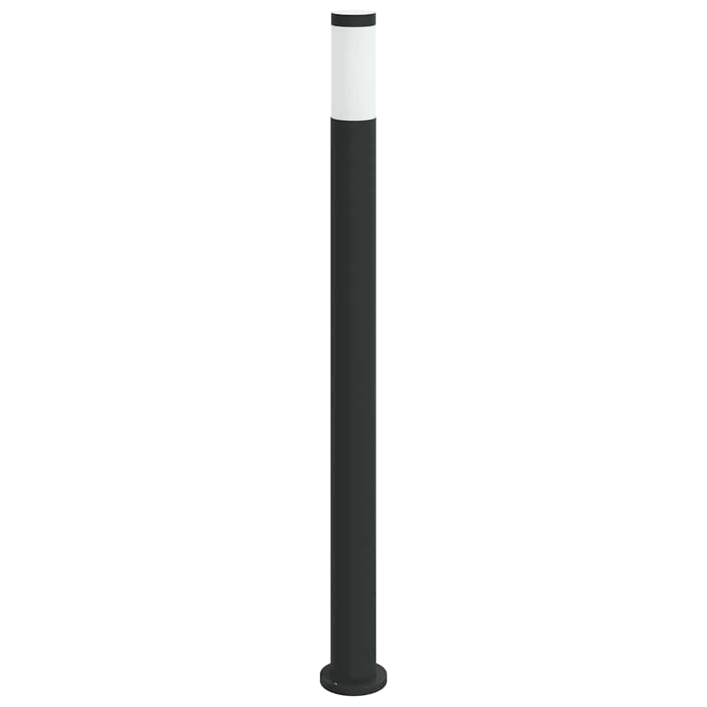 vidaXL Słupek oświetleniowy z czujnikiem 110 cm, stal nierdzewna IP44
