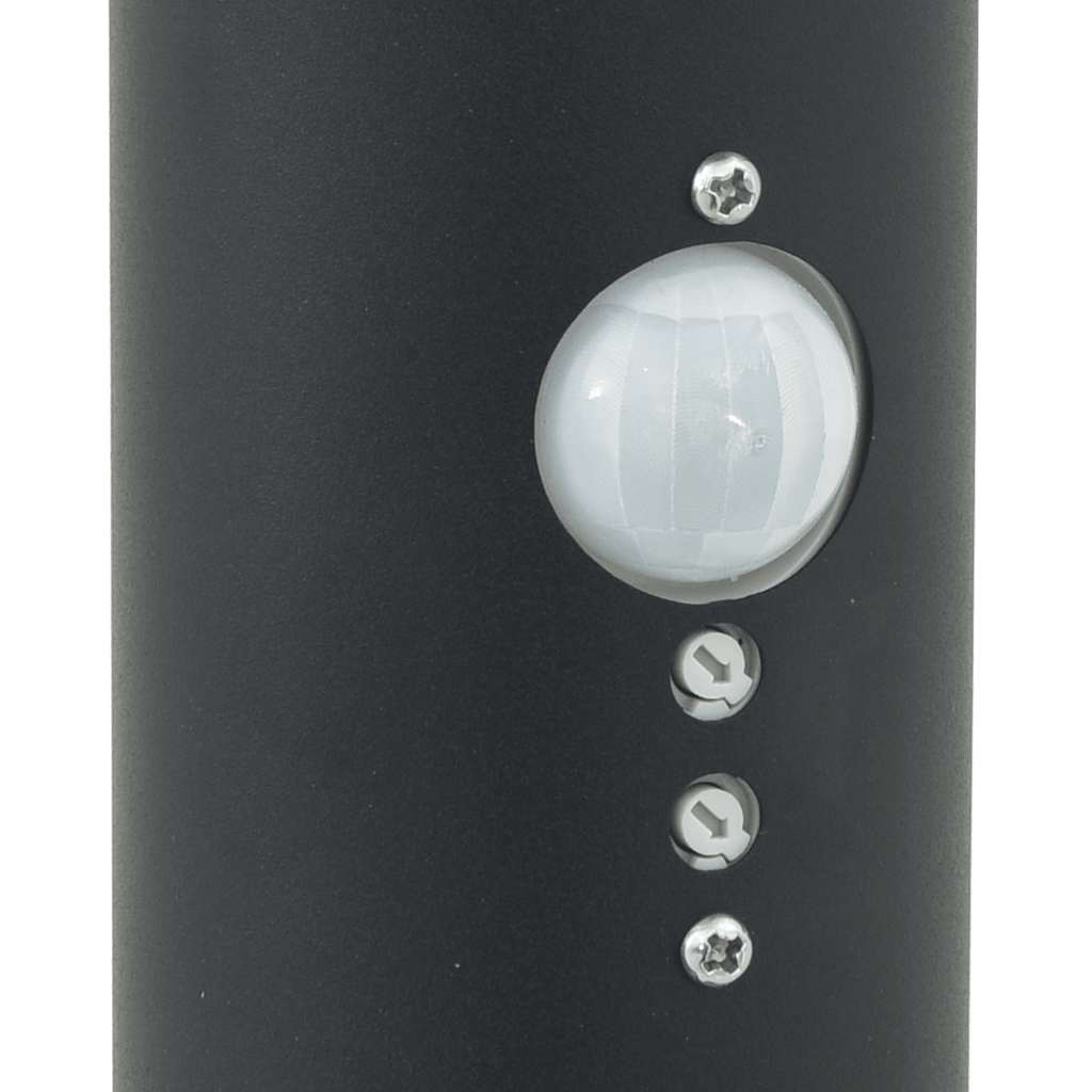 vidaXL Lampy słupkowe z czujnikiem, 3 szt., 110 cm, stal nierdzewna, IP44