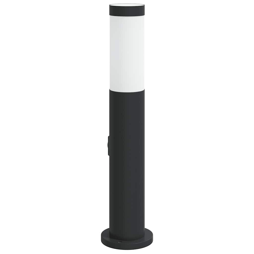 vidaXL Słupek oświetleniowy z gniazdem 50 cm, stal nierdzewna IP44