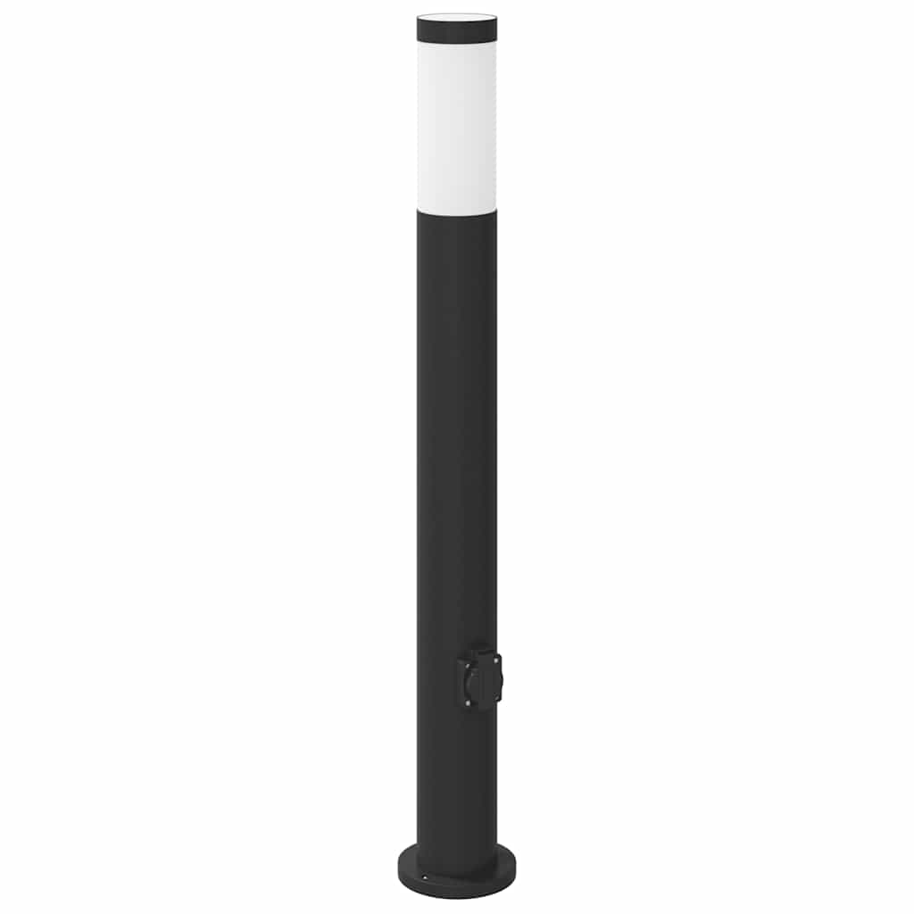 vidaXL Słupek oświetleniowy z gniazdem 80 cm, stal nierdzewna IP44