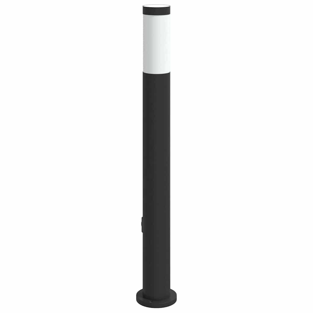 vidaXL Słupek oświetleniowy z gniazdem 80 cm, stal nierdzewna IP44