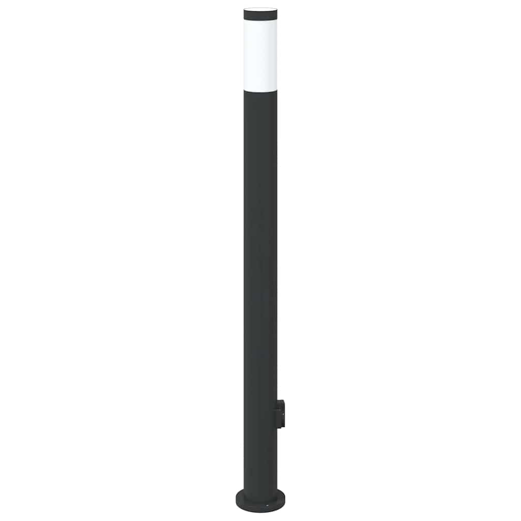 vidaXL Słupek oświetleniowy z gniazdem 110 cm, stal nierdzewna IP44