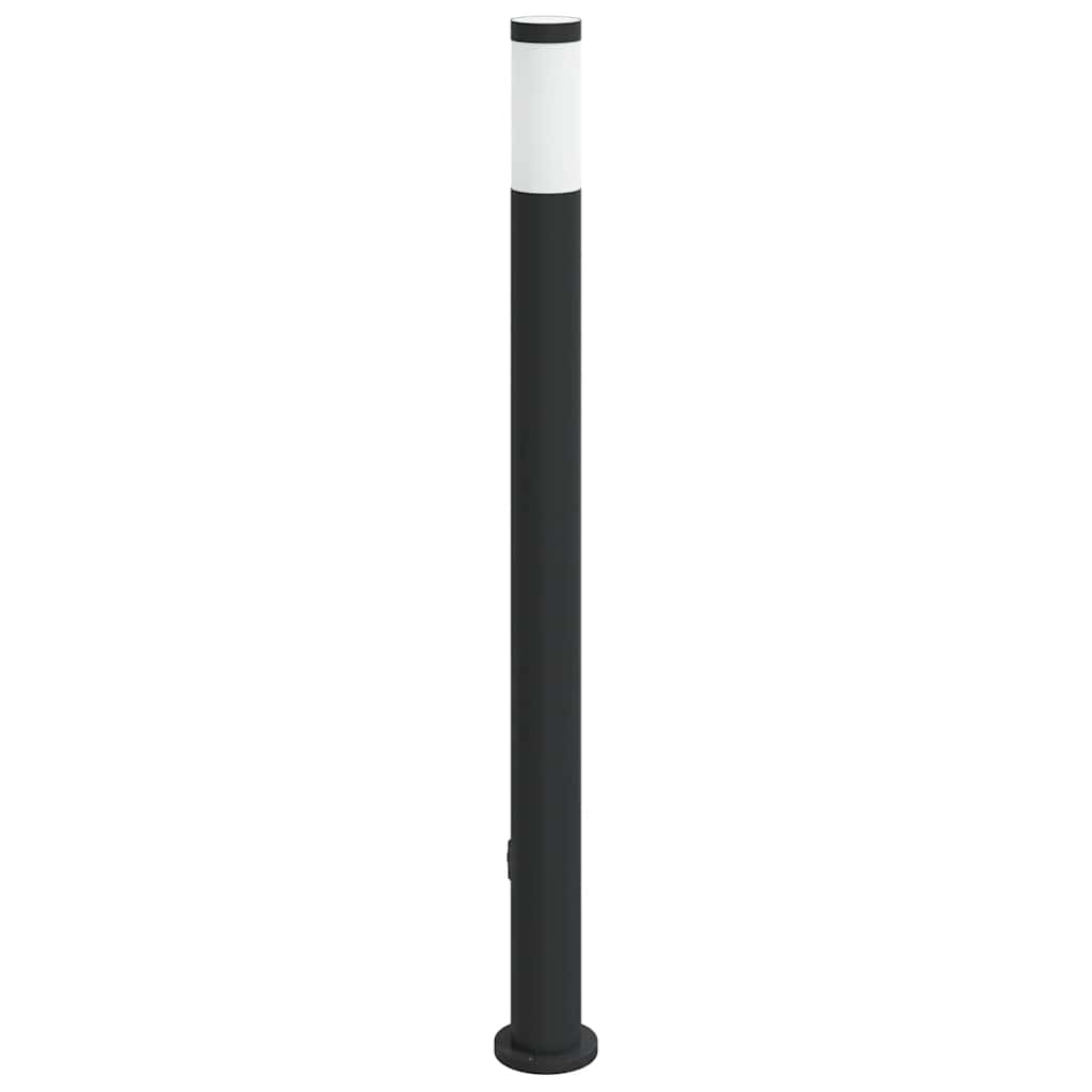 vidaXL Słupek oświetleniowy z gniazdem 110 cm, stal nierdzewna IP44
