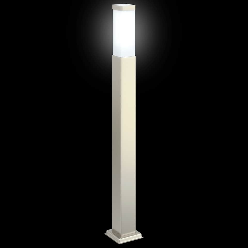 vidaXL Słupki oświetleniowe 3 szt. 80 cm Stal nierdzewna IP44