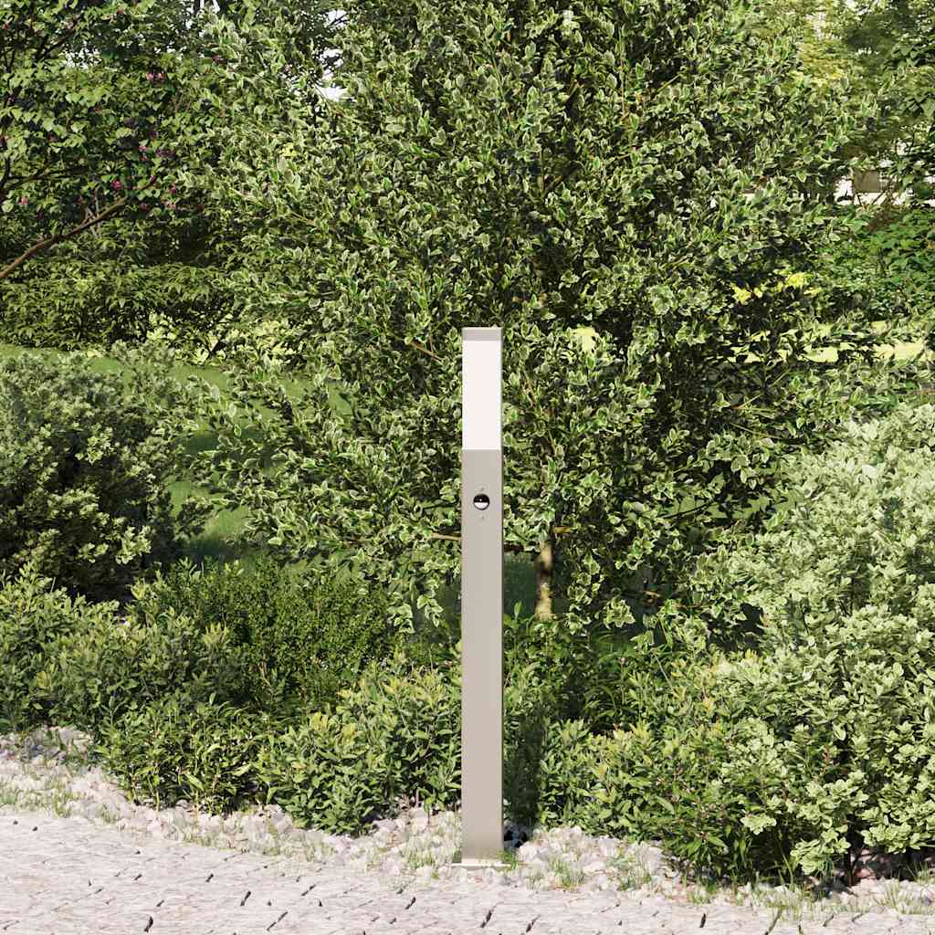 vidaXL Słupek oświetleniowy z czujnikiem 80 cm Stal nierdzewna IP44