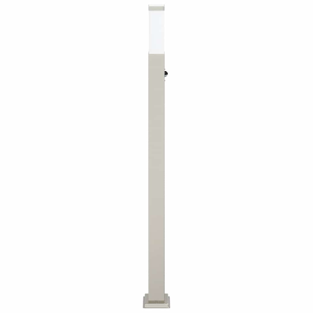 vidaXL Słupek oświetleniowy z czujnikiem 110 cm, stal nierdzewna IP44