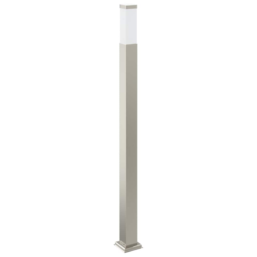 vidaXL Słupek oświetleniowy z czujnikiem 110 cm, stal nierdzewna IP44