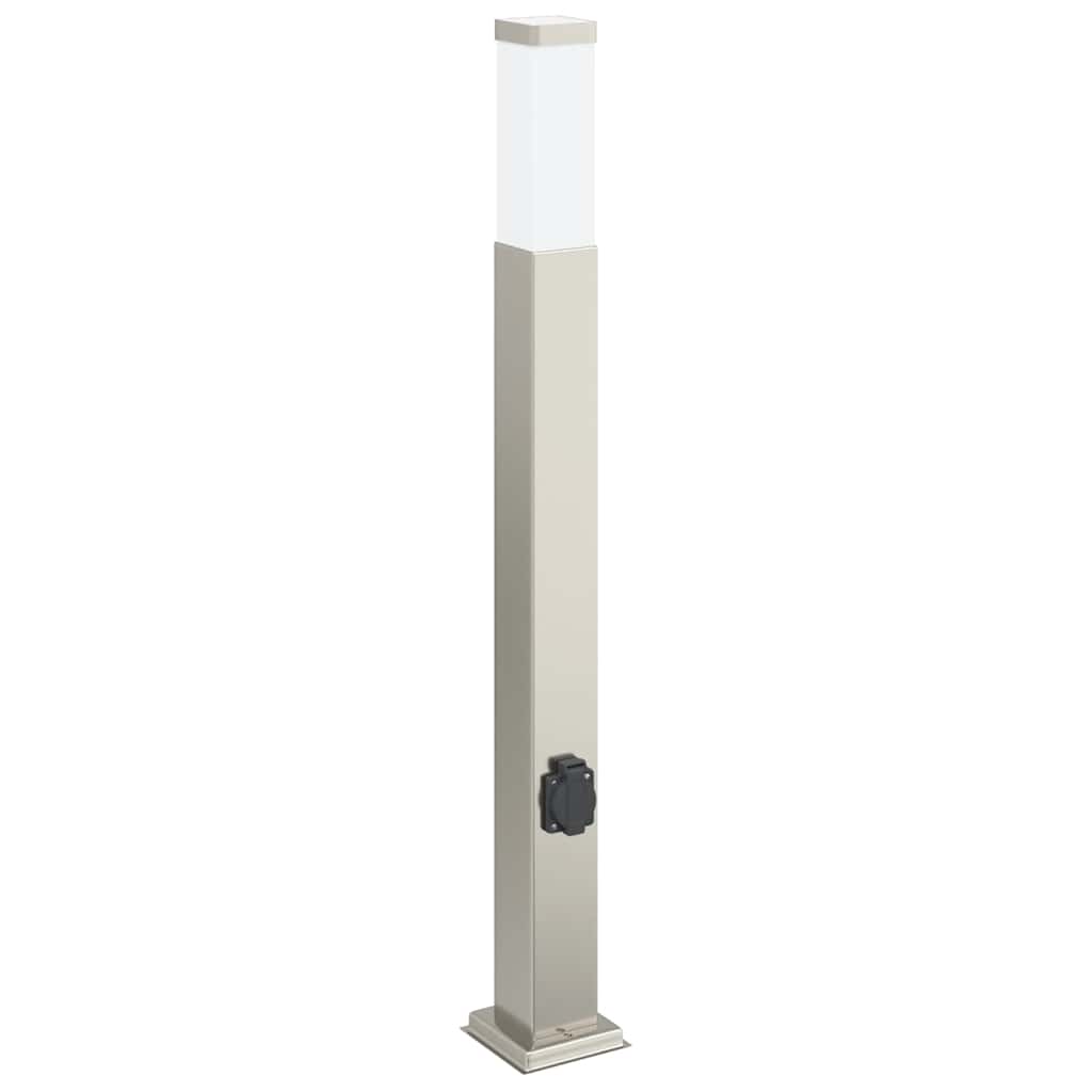 vidaXL Słupki oświetleniowe z wyjściem 3 szt. 80 cm Stal nierdzewna IP44