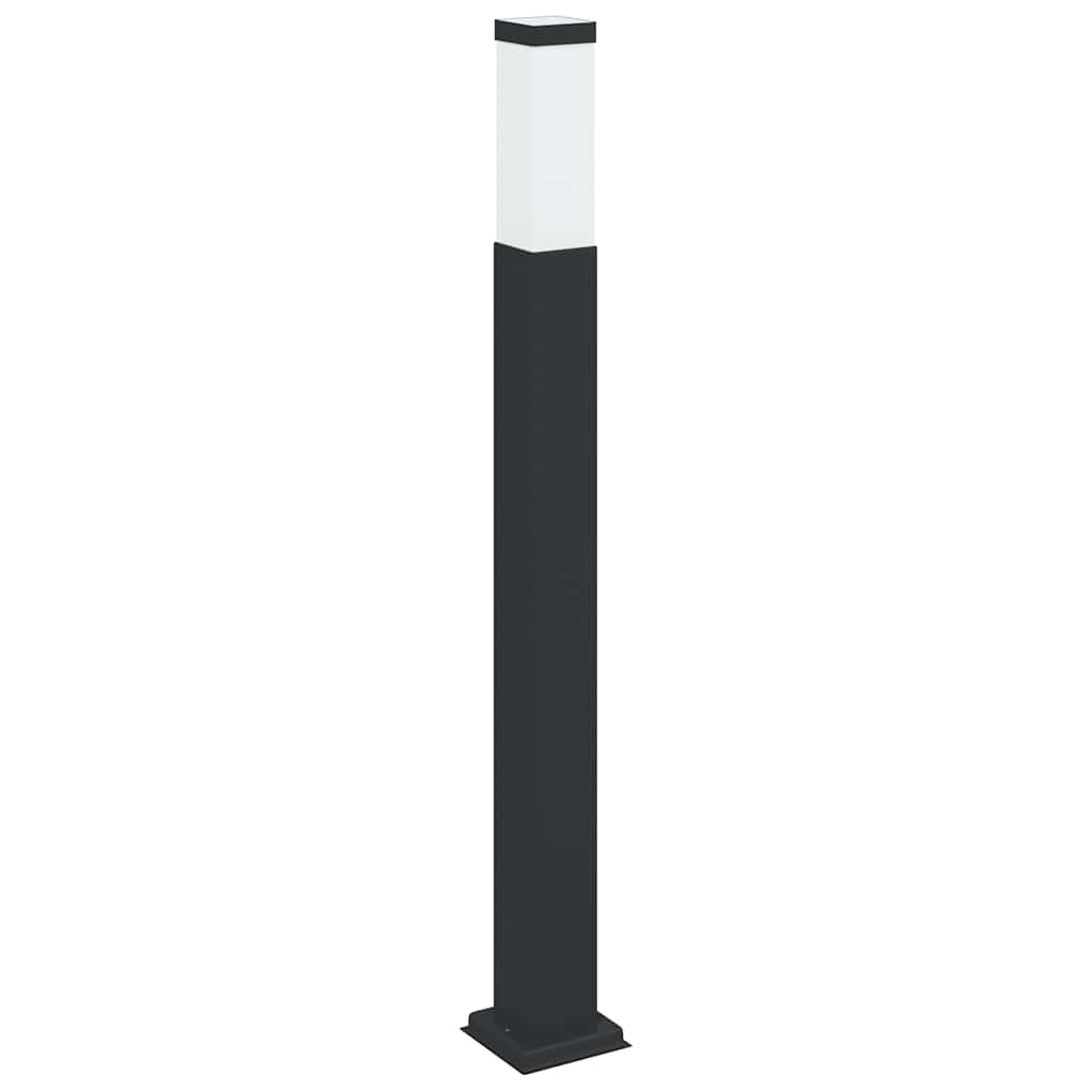 vidaXL Słupek oświetleniowy 80 cm Czarny IP44