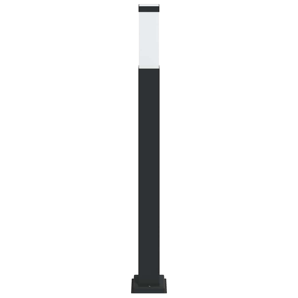 vidaXL Słupek oświetleniowy 80 cm Czarny IP44