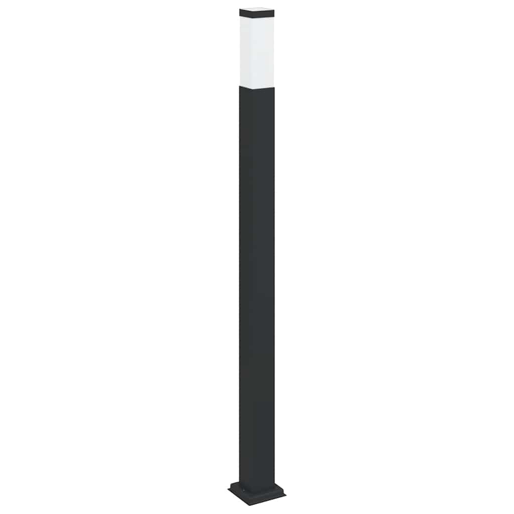 vidaXL Słupek oświetleniowy 110 cm Czarny IP44