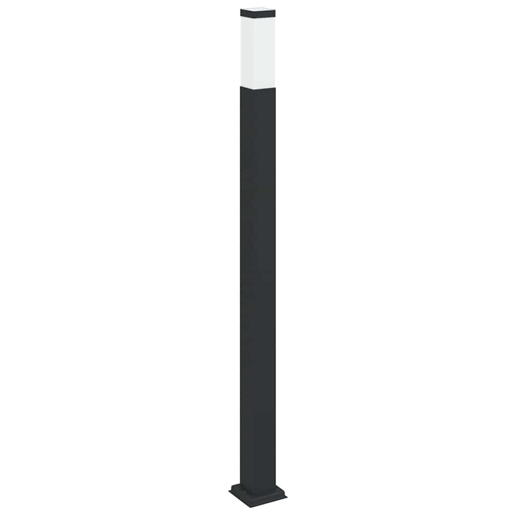 vidaXL Słupek oświetleniowy 110 cm Czarny IP44