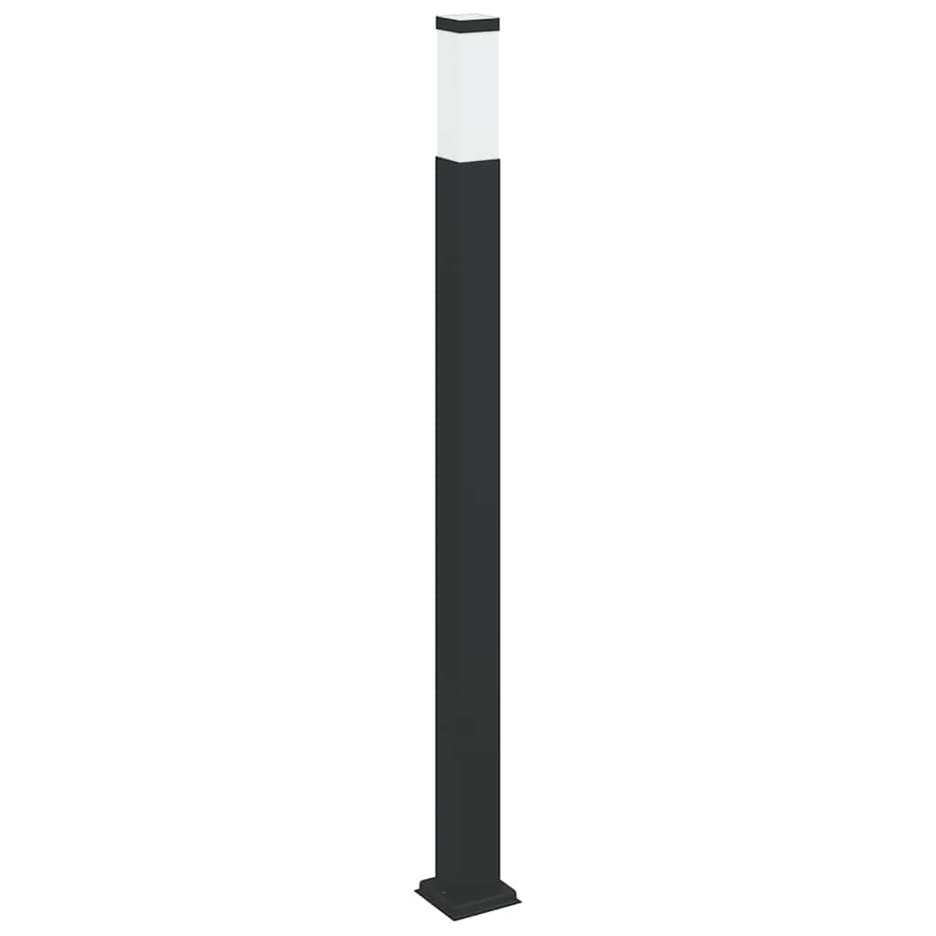 vidaXL Słupki oświetleniowe 3 szt. 110 cm czarne IP44
