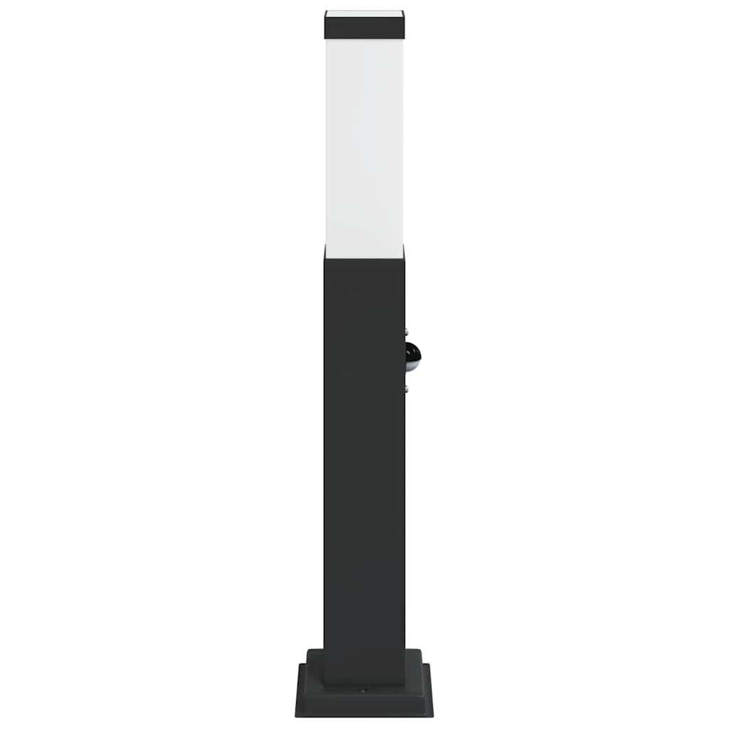 vidaXL Słupek oświetleniowy z czujnikiem 50 cm Czarny IP44