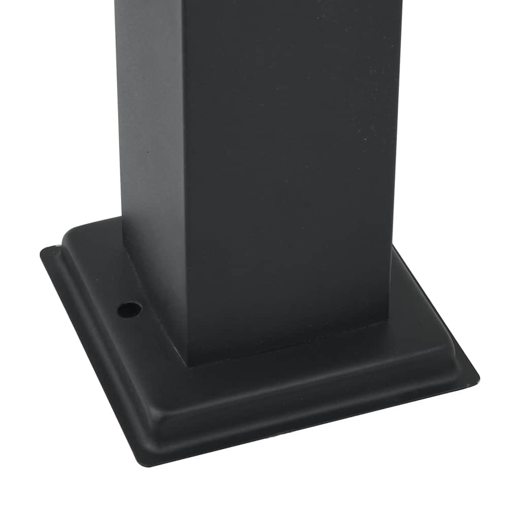 vidaXL Słupek oświetleniowy z czujnikiem 50 cm Czarny IP44