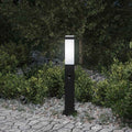 vidaXL Słupek oświetleniowy z czujnikiem 50 cm Czarny IP44