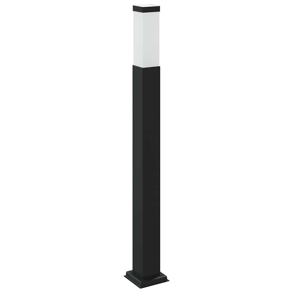 vidaXL Słupek oświetleniowy z gniazdem 80 cm Czarny IP44