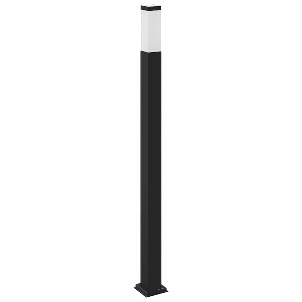 vidaXL Słupek oświetleniowy z gniazdem 110 cm Czarny IP44