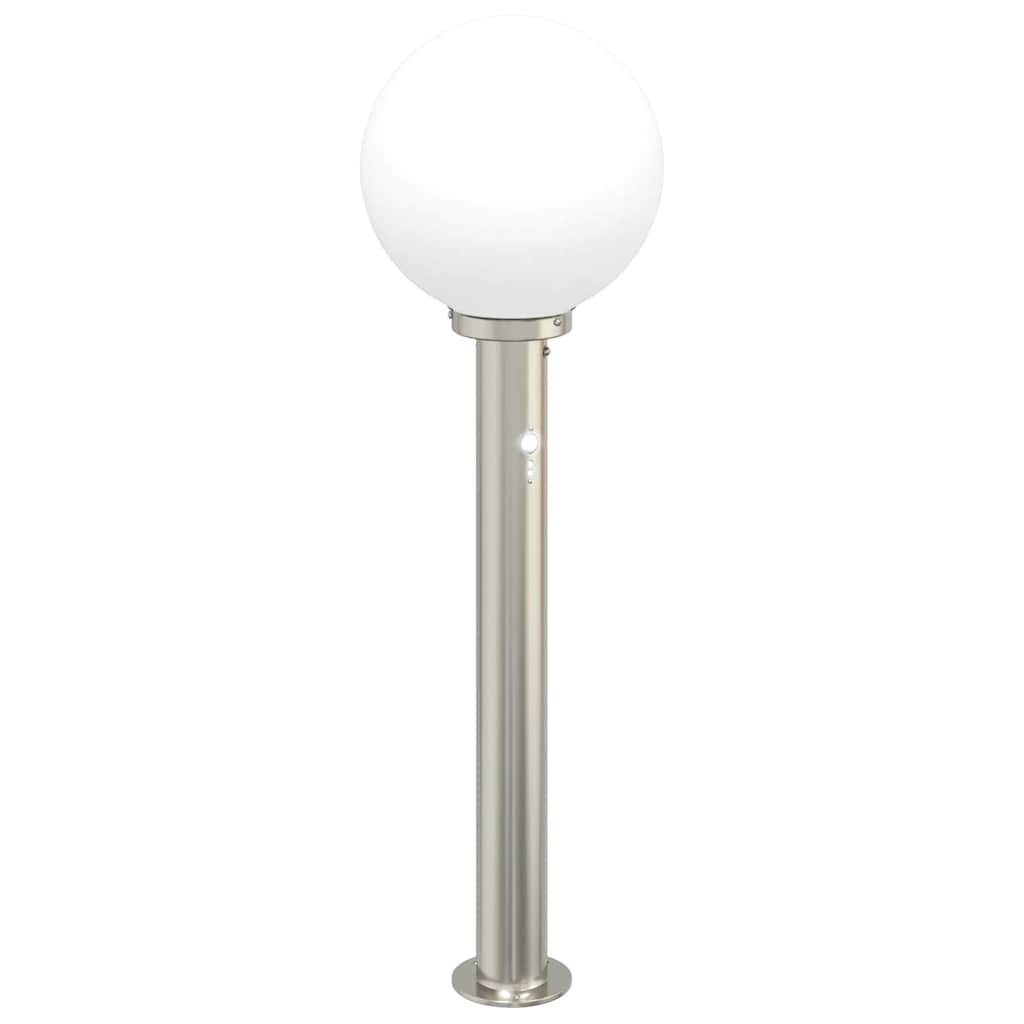vidaXL Słupek oświetleniowy z czujnikiem 80 cm Stal nierdzewna IP44