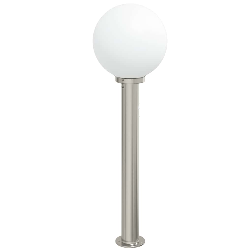vidaXL Słupek oświetleniowy z czujnikiem 80 cm Stal nierdzewna IP44
