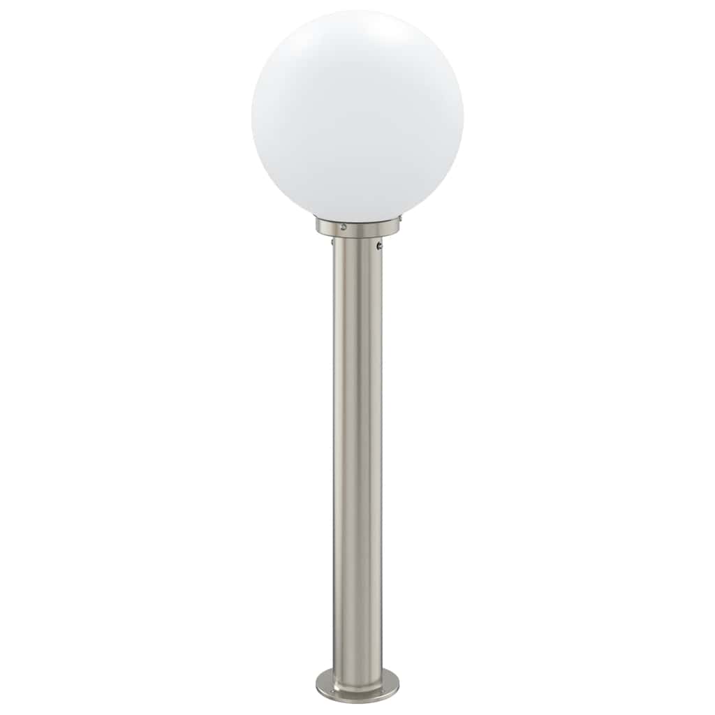 vidaXL Słupek oświetleniowy z czujnikiem 80 cm Stal nierdzewna IP44