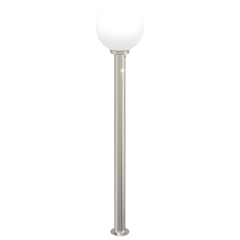 vidaXL Słupek oświetleniowy z czujnikiem 120 cm Stal nierdzewna IP44