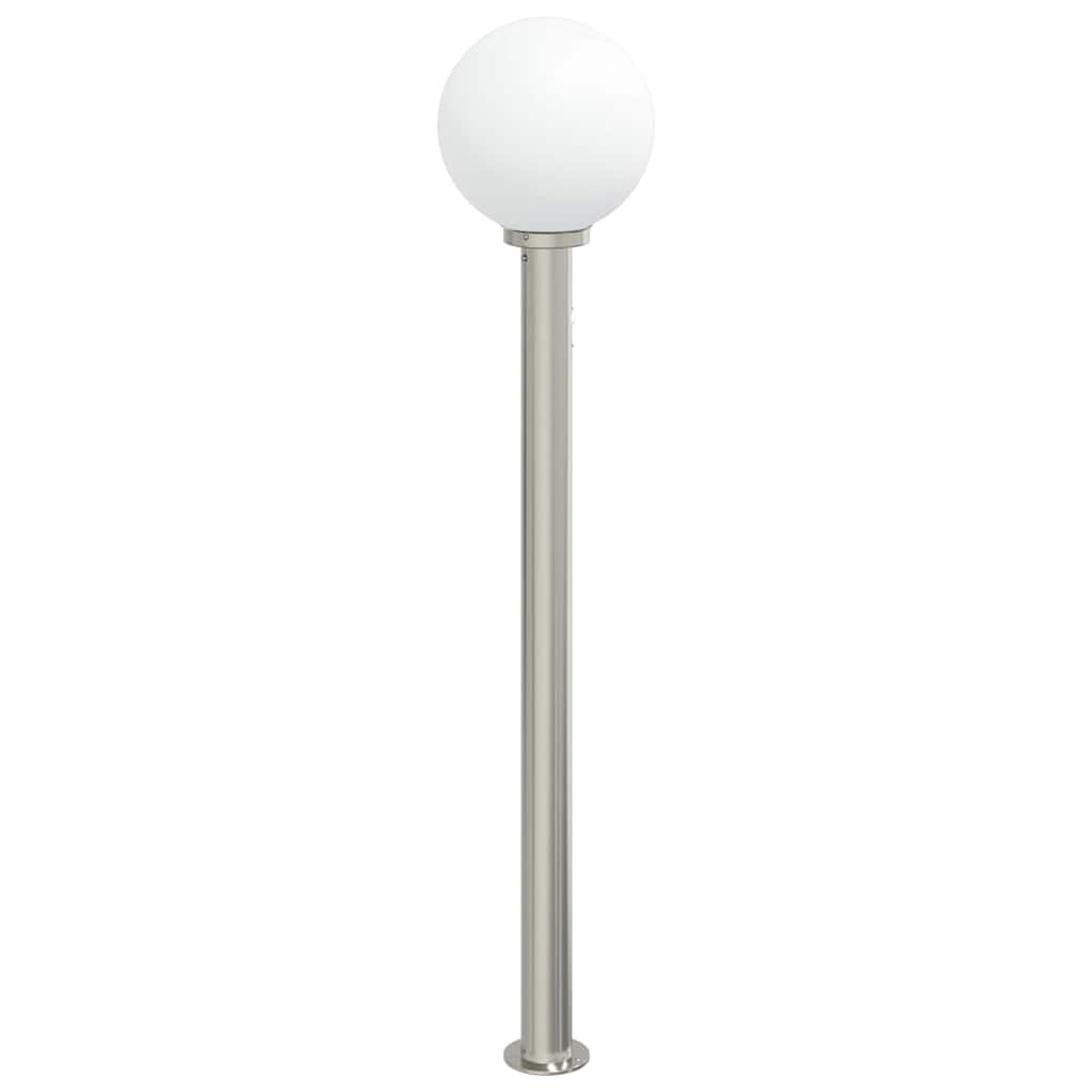 vidaXL Słupek oświetleniowy z czujnikiem 120 cm Stal nierdzewna IP44