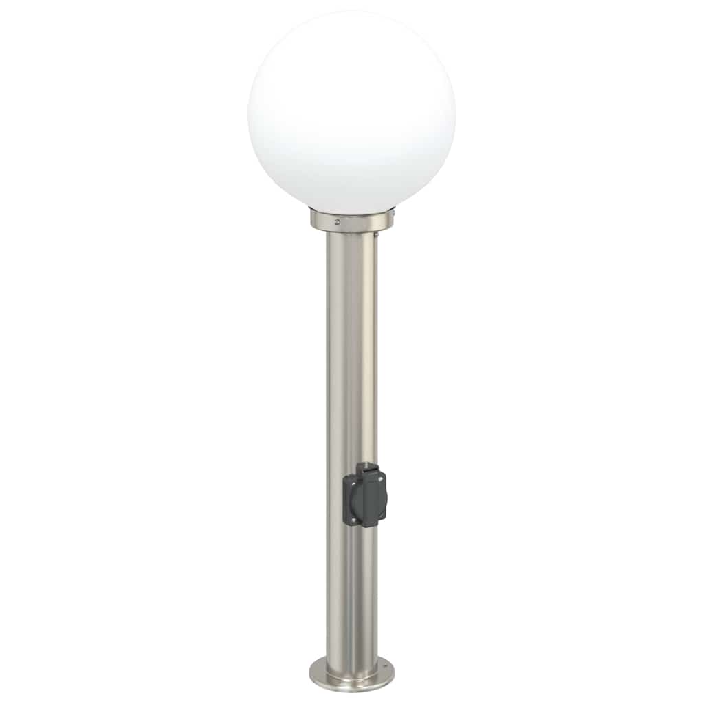 vidaXL Słupki oświetleniowe z wyjściem 3 szt. 80 cm Stal nierdzewna IP44